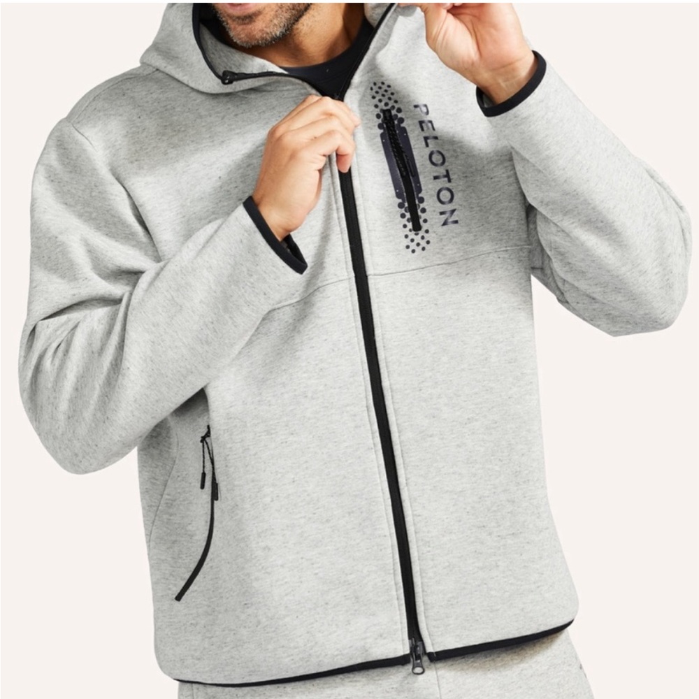 Peloton Men’s “On the Go” sport full zip hoodie sweatshirt Sz L